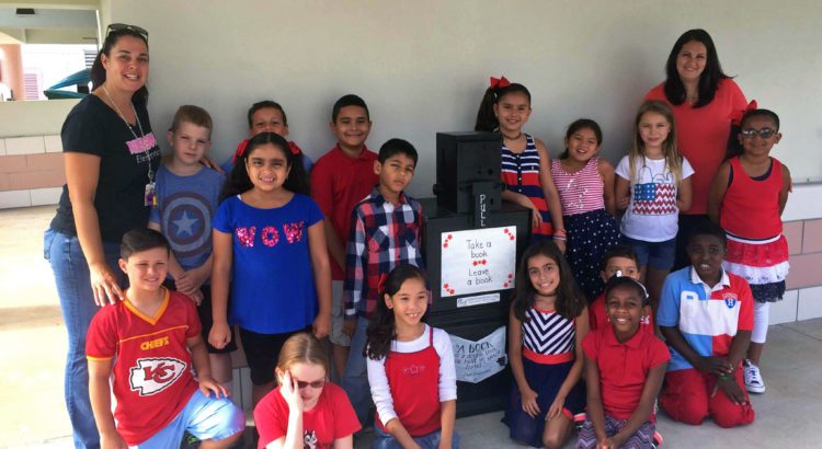 Take a book, leave a book; Riverside Elementary Opens Little Free Library Take a book, leave a book; Riverside Elementary Opens Little Free Library
