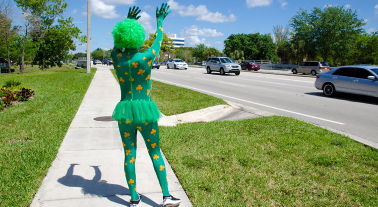 Leprechaun Spotted on University Drive on St Patrick’s Day