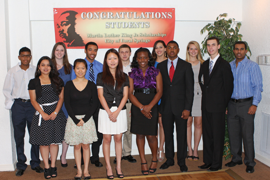 Coral Springs High School Seniors Receive Martin Luther King, Jr. Scholarships