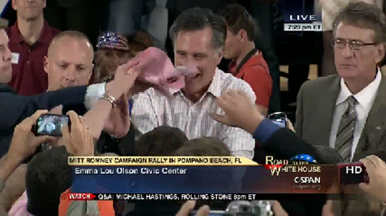 Broward Candidate Gives Mitt Romney the Pink Slip Live on C-SPAN