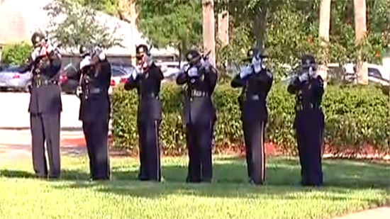 Memorial Day Ceremony in Coral Springs Veterans park on Monday