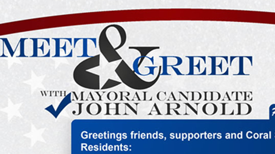 Meet and Greet Mayoral Candidate on August 30 at The Melting Pot
