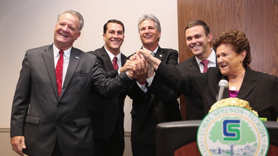 Coral Springs Mayor and Commissioners Sworn in at Ceremony