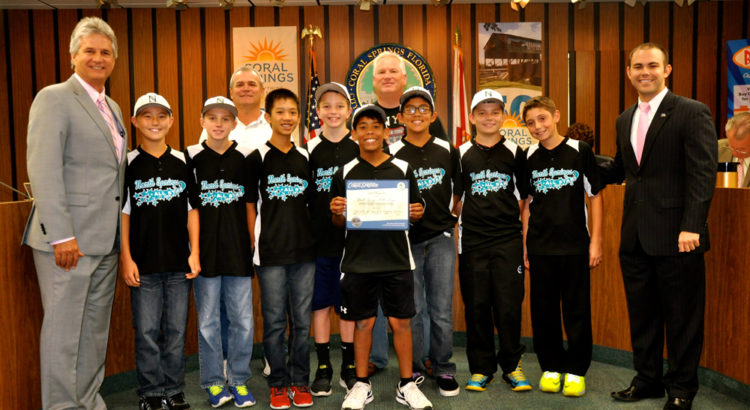 Little League Team Receives Special Recognition by City
