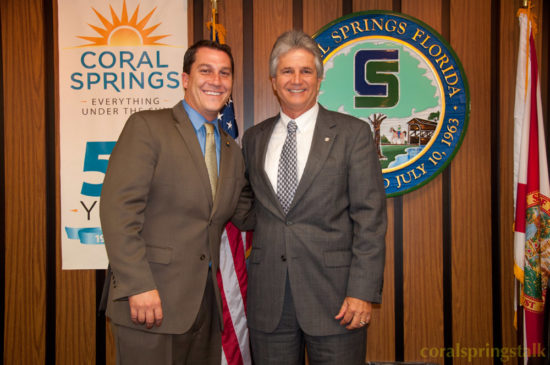 Newly Appointed Vice Mayor Larry Vignola with Mayor Vincent Boccard