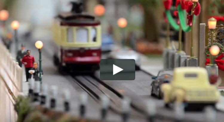 Model Train Display Perfect for Christmas Holidays