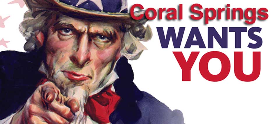 Coral Springs Searching for a Few Good Men and Women to Run for Mayor