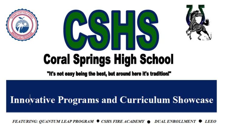 Coral Springs High School Holds Innovative Programs Showcase for Incoming Students