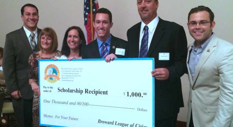 Coral Springs Student Receives Scholarship from Broward League of Cities