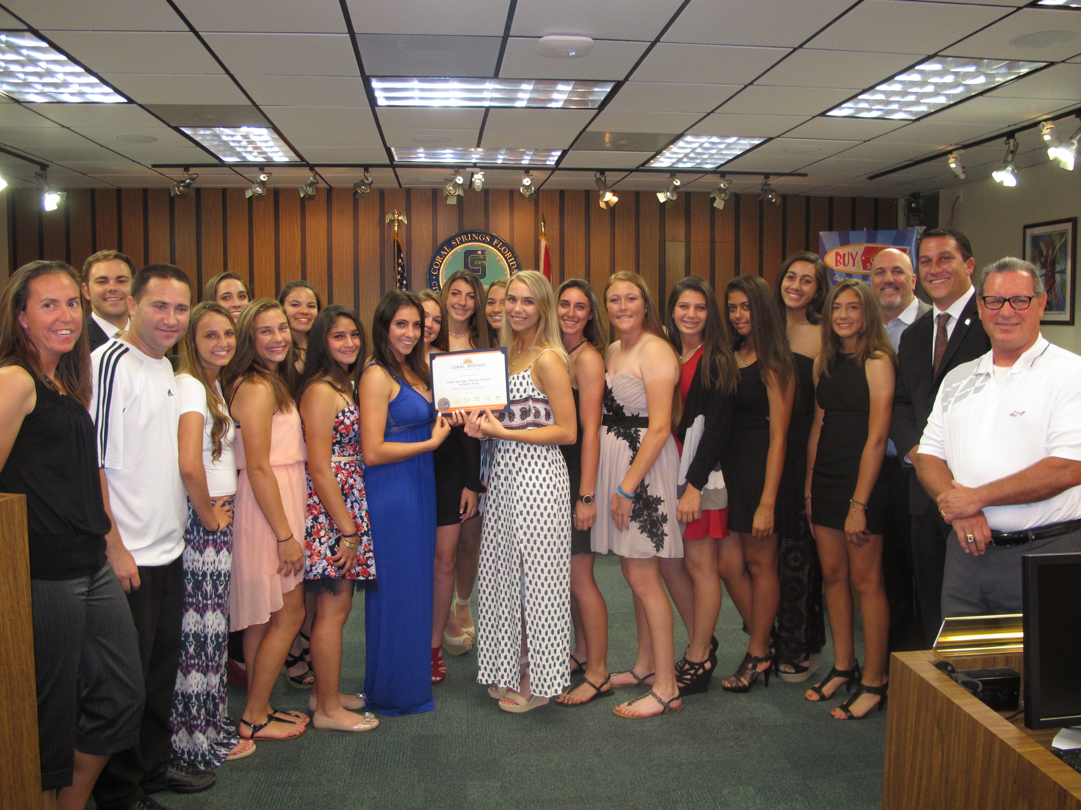 Coral Springs Charter School Softball State Champions