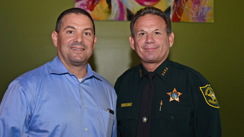 Sheriff Scott Israel and Parkland Mayor Michael Udine