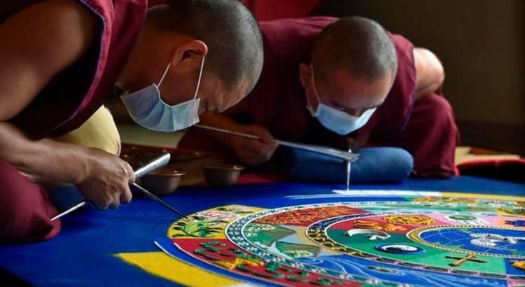 Tibetan monks from the Drepung Gomang Monastery Visit Coral Springs