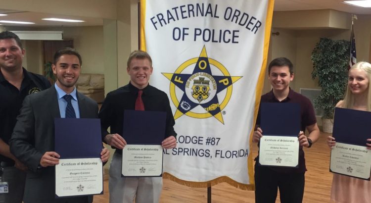 Fraternal Order of Police in Coral Springs Offering College Scholarships