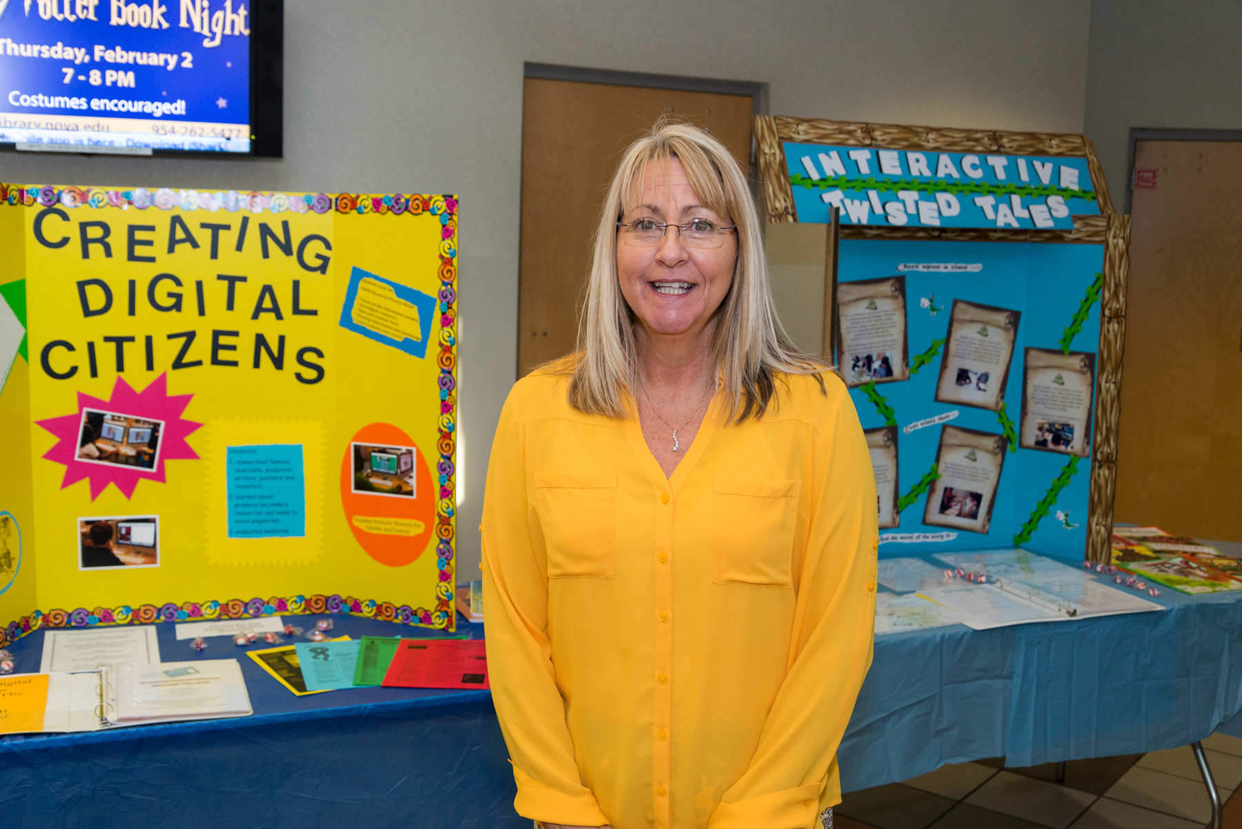 Dona Maggio teacher at Coral Springs High School at the Annual Broward Education Teacher’s Expo.