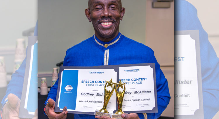 Toastmaster President Wins International and Impromptu Speaking Contest
