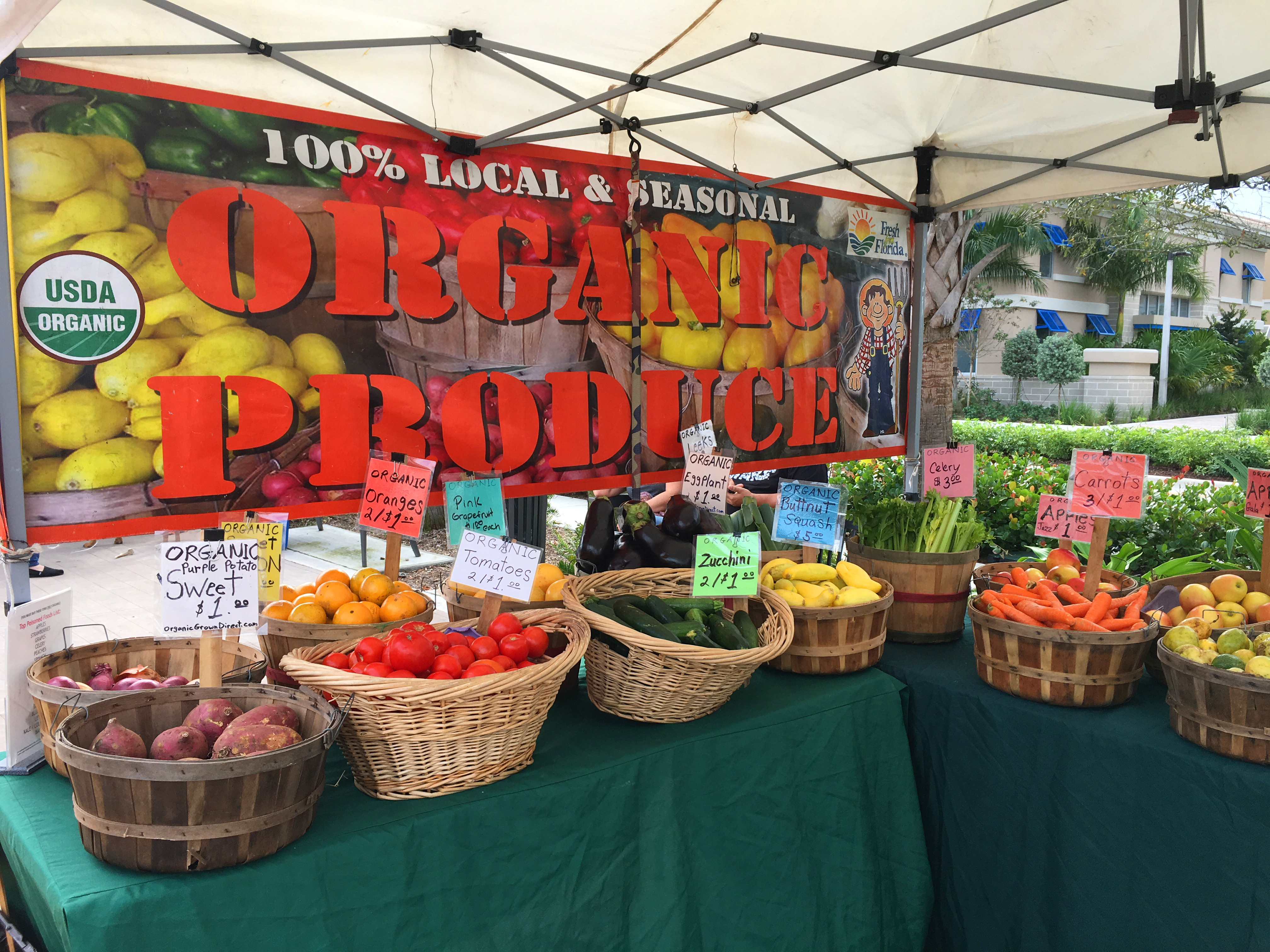 Organic Grown Direct now at the Coral Springs Farmers' Market