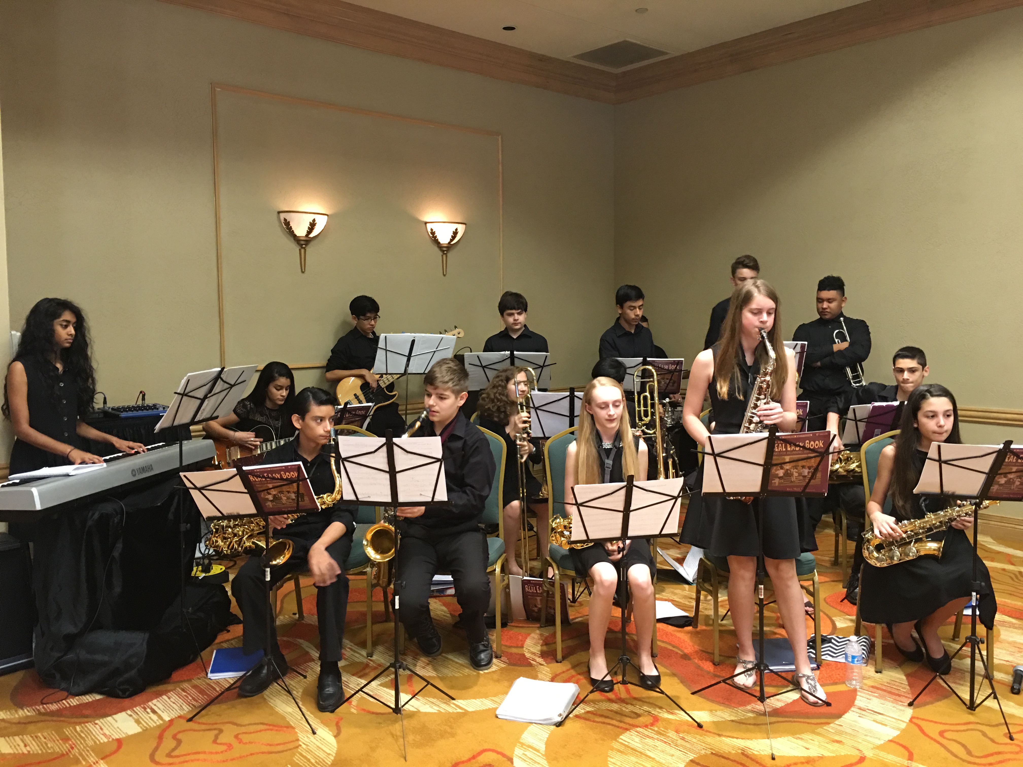 Coral Springs Middle School Jazz Band performing in 2016. 