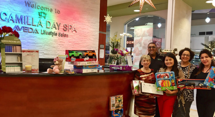 Camilla Day Spa Holds Annual Toy Collection and Holiday Party