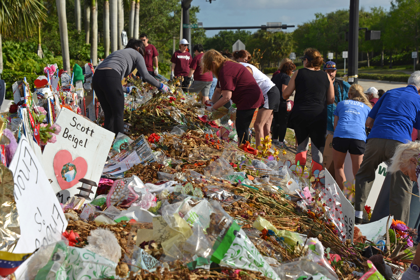 Volunteers Organize and Archive Items from Marjory Stoneman Douglas Memorial