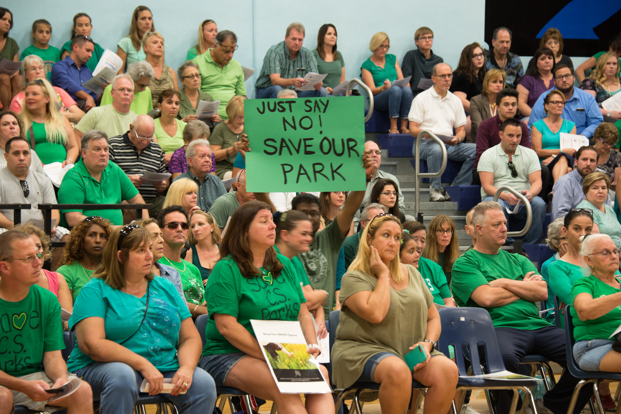 Residents Turn Out to Protest Proposed Charter School Move to Public Park