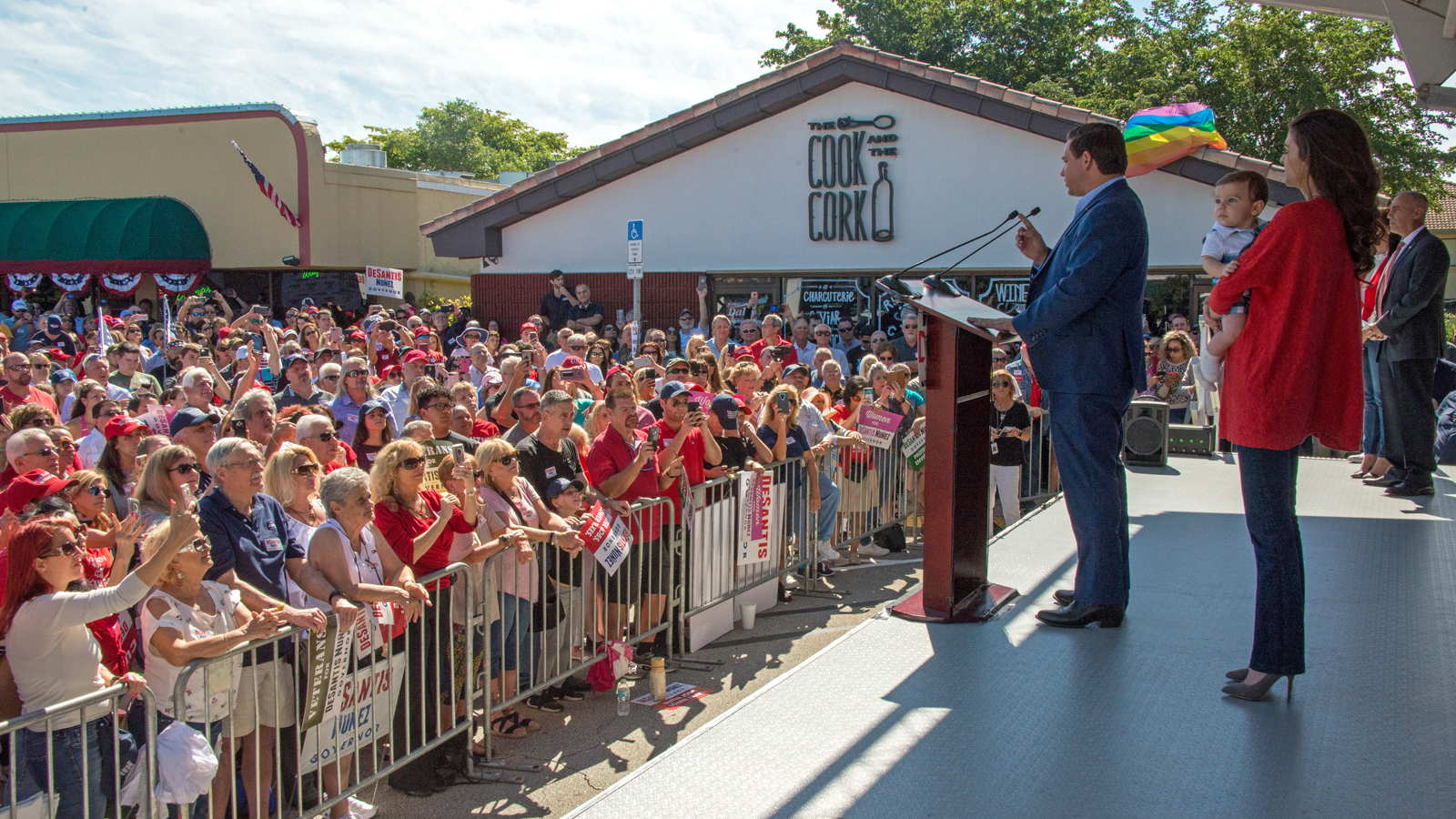 Gubernatorial Candidate Ron DeSantis Stops in Coral Springs for a Campaign Rally