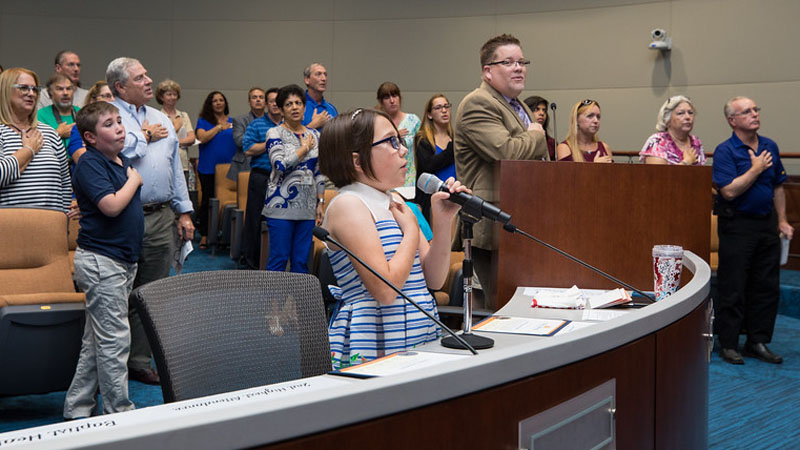 City Seeking Local Kids to Lead the Pledge at Commission Meetings