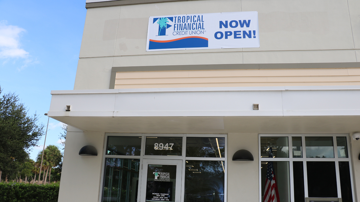Tropical Financial Credit Union Relocates its Coral Springs Branch