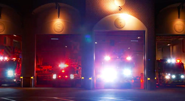 Coral Springs-Parkland Fire Trucks Light Up With Holiday Music