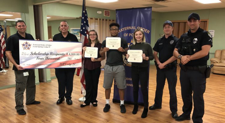 Coral Springs Fraternal Order of Police Offers Scholarships to High School Seniors Coral Springs Fraternal Order of Police Offers Scholarships to High School Seniors