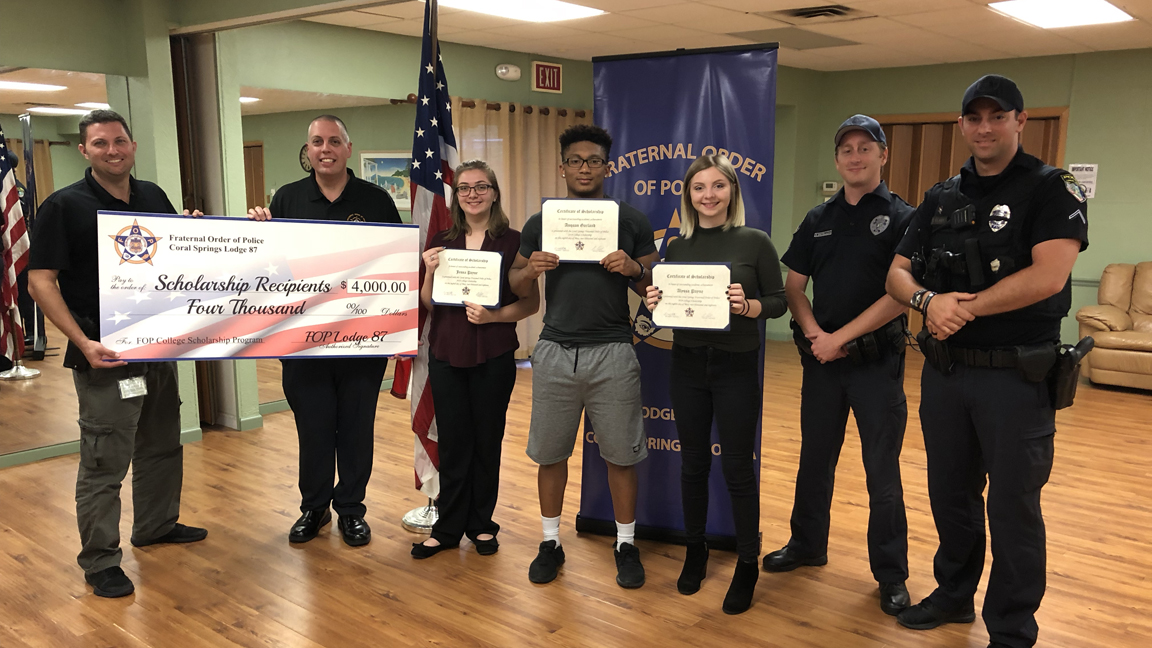 Coral Springs Fraternal Order of Police Offers Scholarships to High School Seniors