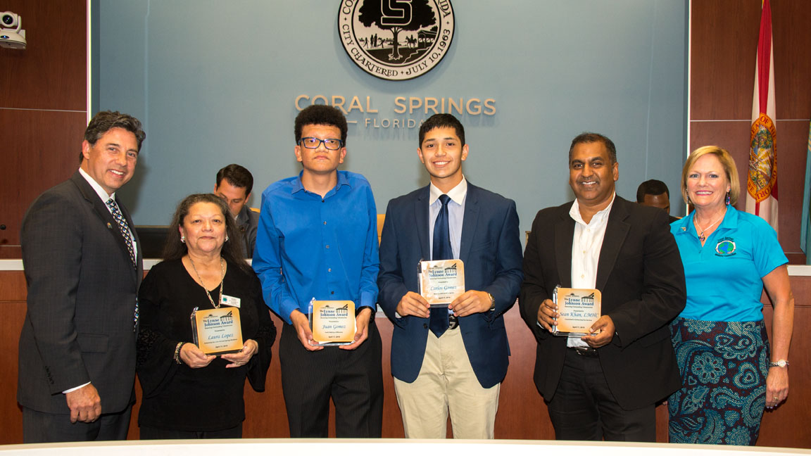 City of Coral Springs Recognizes Volunteers with the Lynne Johnson Award