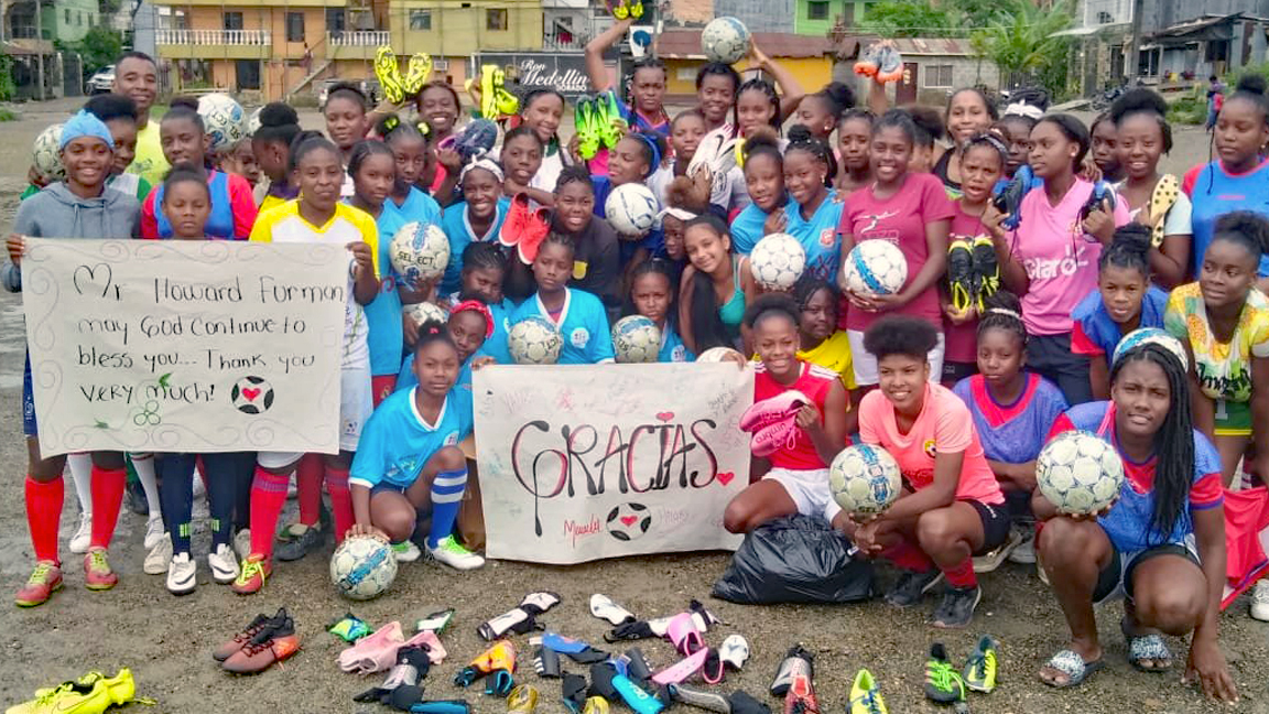 Coral Springs Charter School Donates Soccer Equipment to Colombian and Mexican Girls