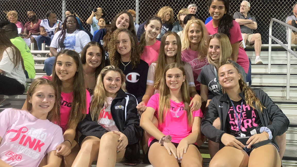 Members of the Coral Springs Charter Springs Girls Soccer Team. Photo courtesy Haley Capplis, Team Captain.