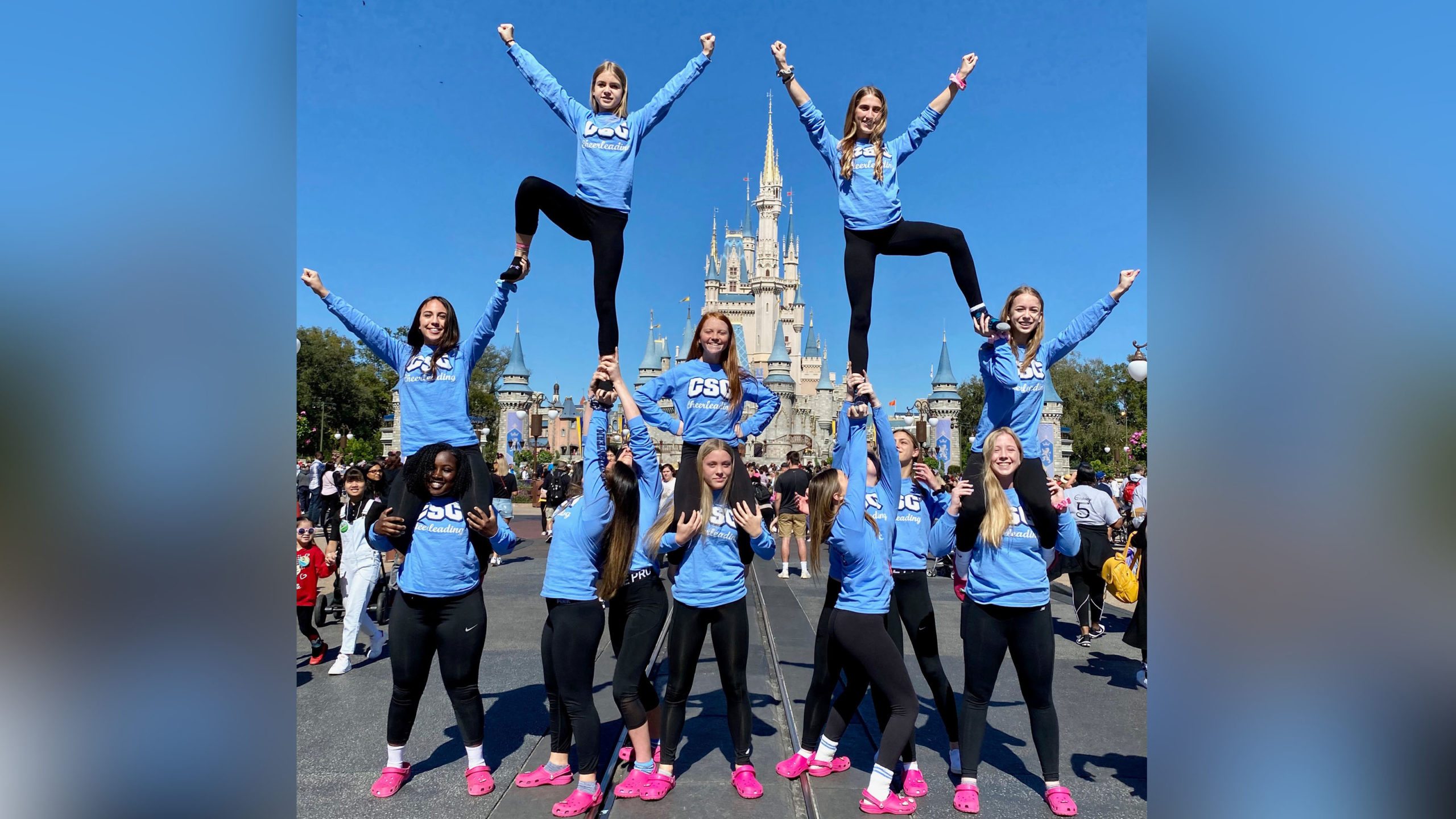 Coral Springs Charter School Cheerleaders at Nationals in Orlando. {courtesy CSC Athletics}
