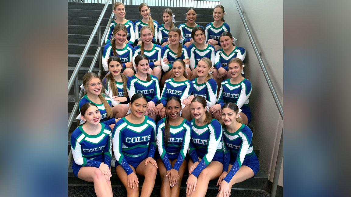 Coral Springs High School Cheerleading competes in Nationals in Orlando.  {courtesy CSHS Athletics}