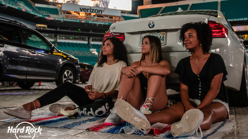Miami Dolphins Hard Rock Stadium Now A Drive-in Movie Theater Coral Springs Talk