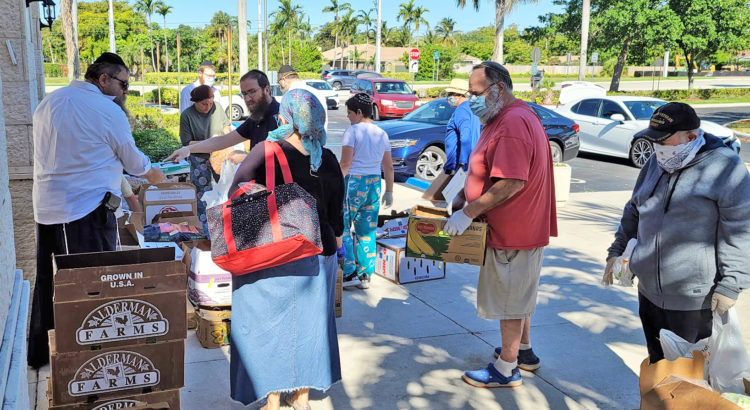 Chabad of Coral Springs Giving Away Fresh Produce to The Community