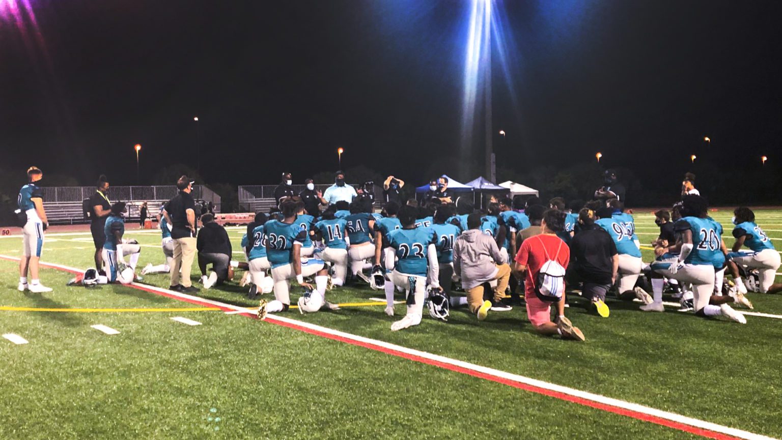 Coral Glades High School Football Team Wins Opening Game of the Season