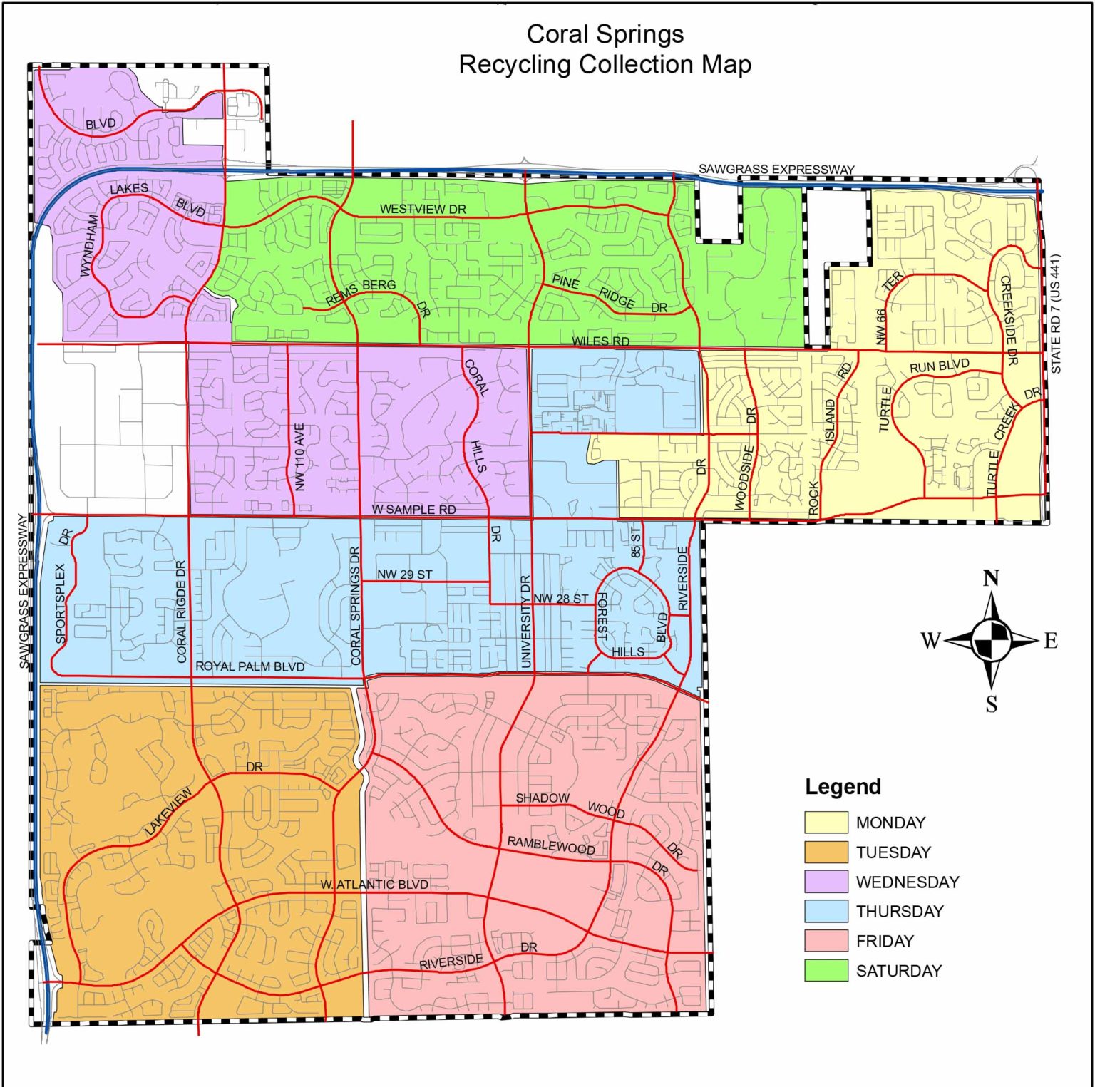 2021 Garbage, Recycling and Bulk Trash Pickup Schedule in Coral Springs ...