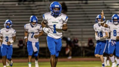 #1 Delvontae Bouie of Coral Springs High School Football.  {Stephen Gaskins}