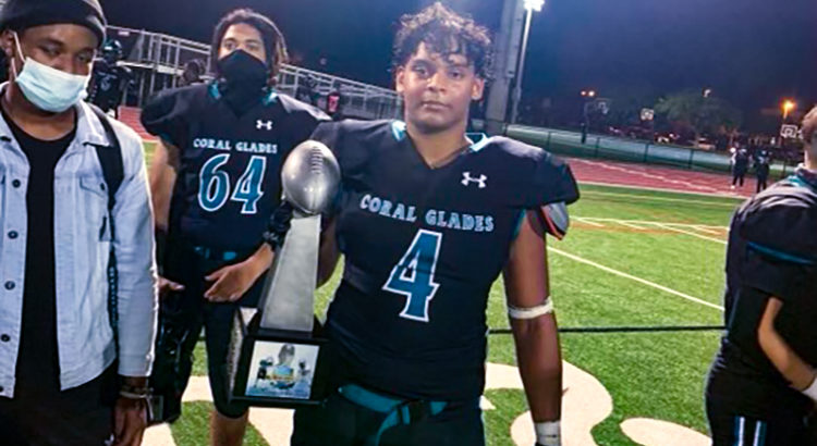 Coral Glades Football Star Dangelo Mastrianni Commits to College, Joins Teammate