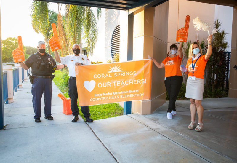 Volunteers Show Their Appreciation for Teachers at 22 Coral Springs Schools