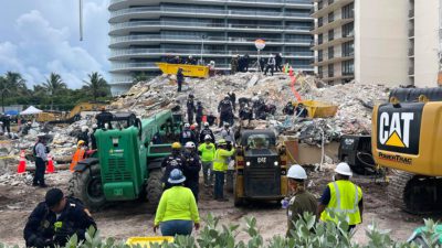 Coral Springs Firefighters Search for Survivors, Victims in Surfside