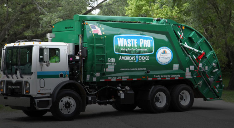 Waste Pro Announces Delays Possible for Garbage Pickup