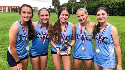 Coral Springs Charter girls cross country wins City Championship. {CSC Athletics}