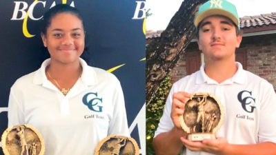 Scott and Transue Win Individually in the Broward County Athletic Association/Damien Huttenenhoff Championships.