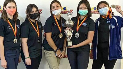Coral Springs Charter girls bowling team. {BCAA}