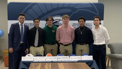 Six J.P. Taravella Baseball Players Sign to Play in College