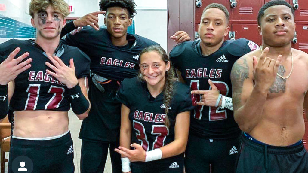 Kelly Ferber Makes History for Marjory Stoneman Douglas Football