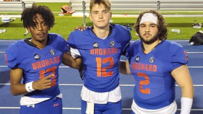 Guerin, Rispoli and Knaebel Compete in Broward-Miami Dade All-Star Football Game